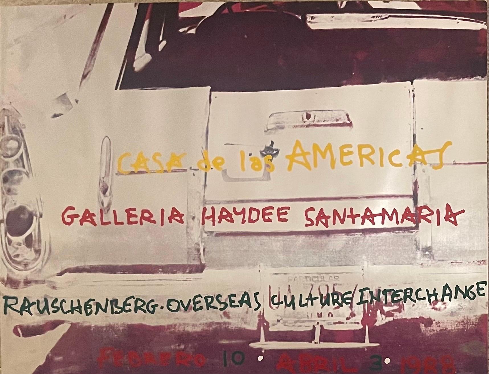 American Poster for Roci Cuba, Casa De Las Americas by Robert Rauschenberg, 1988