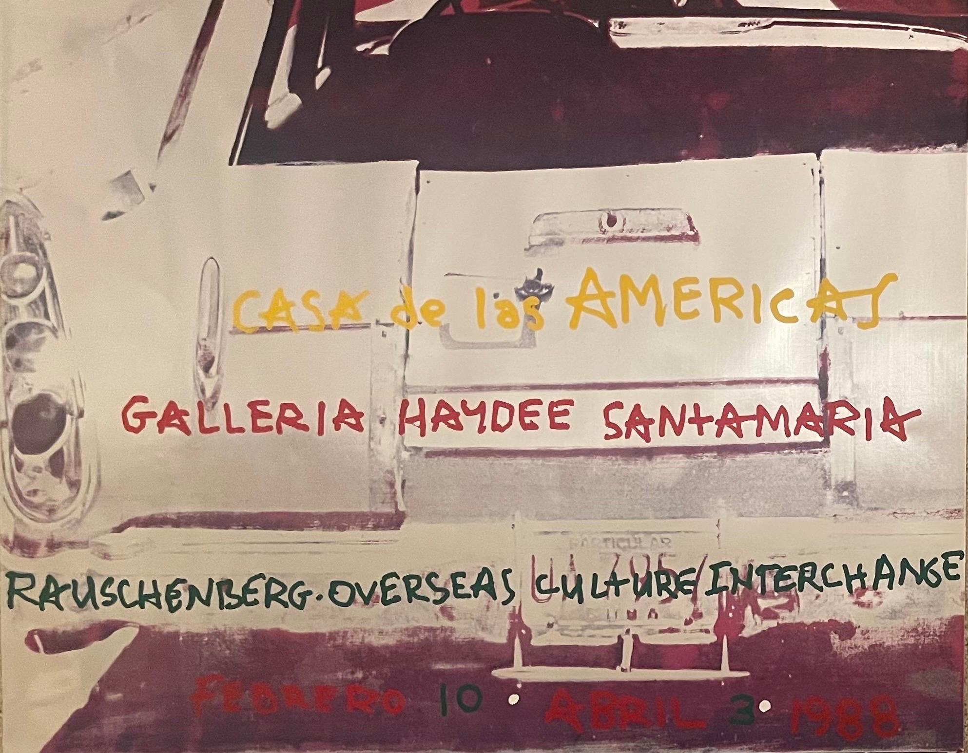 Poster for Roci Cuba, Casa De Las Americas by Robert Rauschenberg, 1988 In Good Condition In San Diego, CA