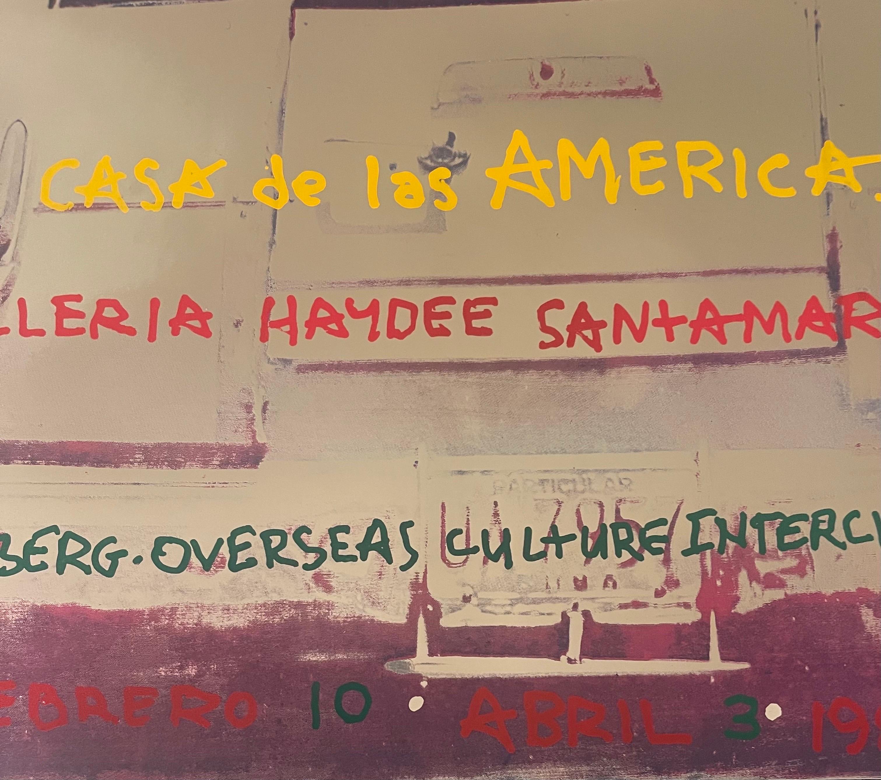 Poster for Roci Cuba, Casa De Las Americas by Robert Rauschenberg, 1988 3