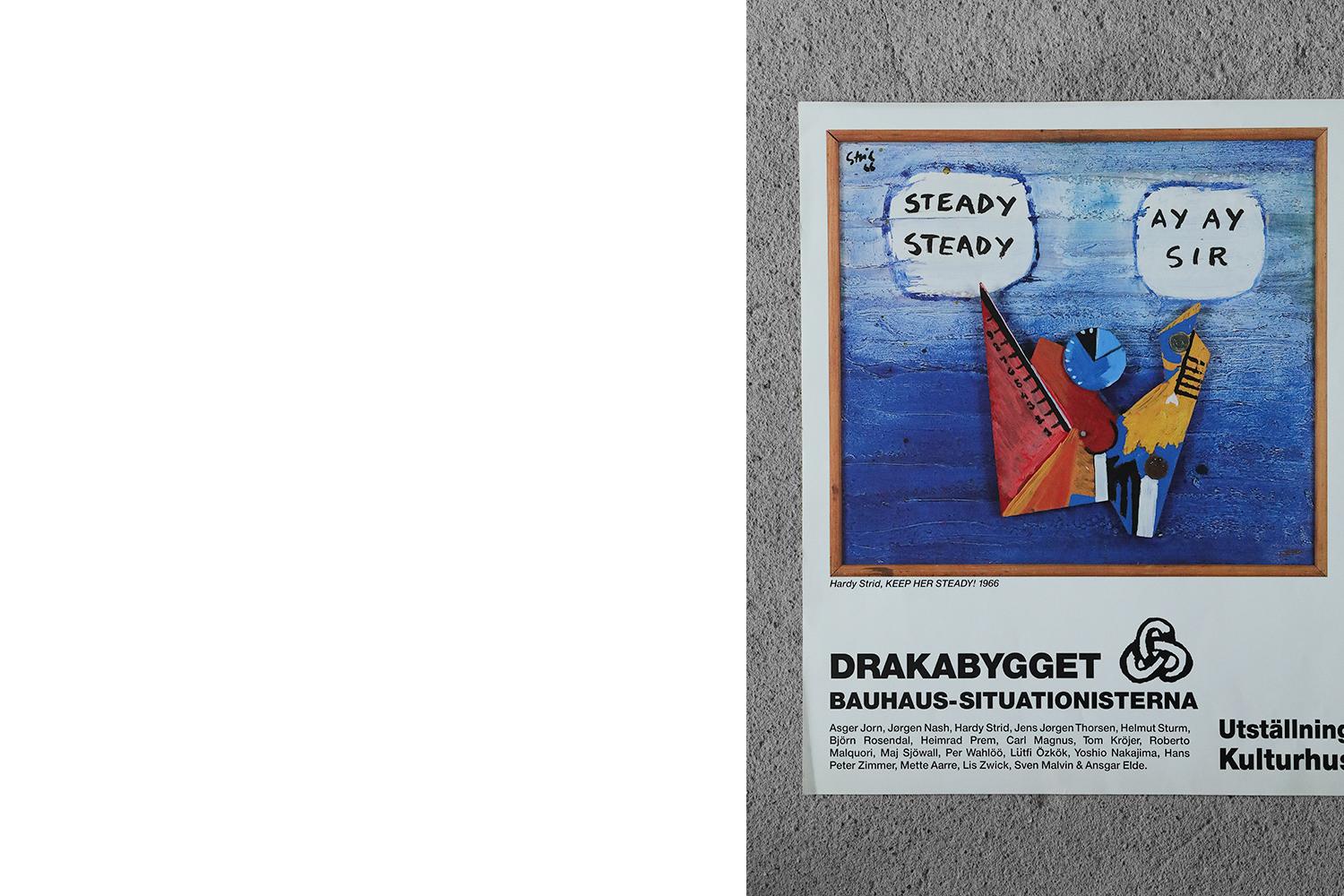 Late 20th Century Poster from the Nordiskt 60-tal exhibition at Kulturhuset Stockholm, 1990 For Sale