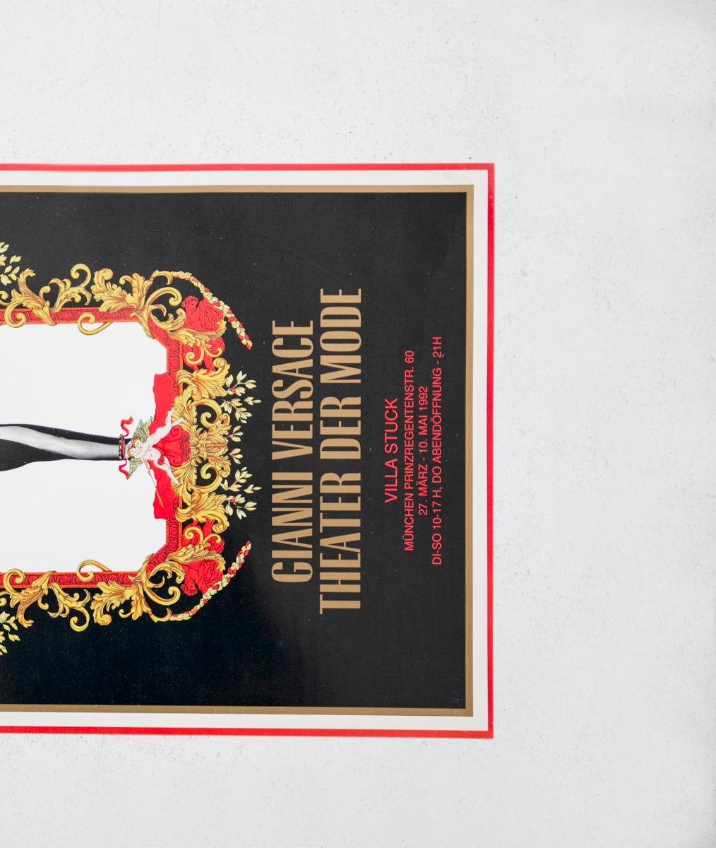 Poster Gianni Versace für „Theater der Mode“ für Villa Stuck, 1992 (Barock) im Angebot