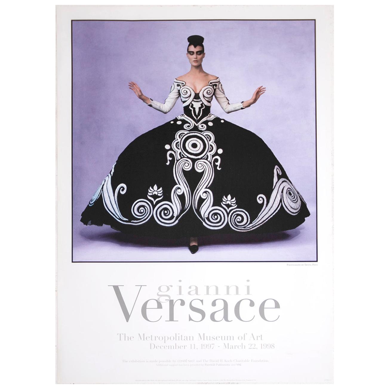 Poster Gianni Versace Metropolitan Museum of Art Photo by Irving Penn, 1997 For Sale