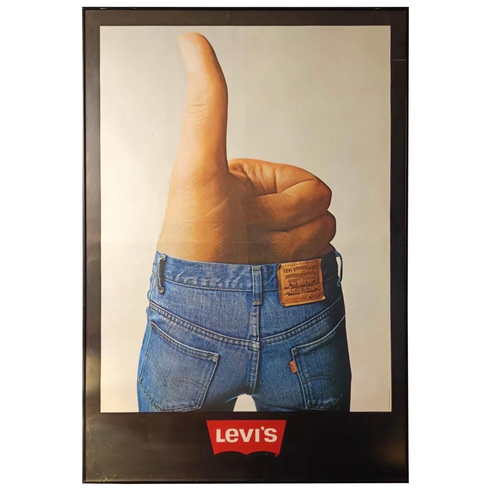 Poster LEVI
S by Young 
Rubicam , original 1976