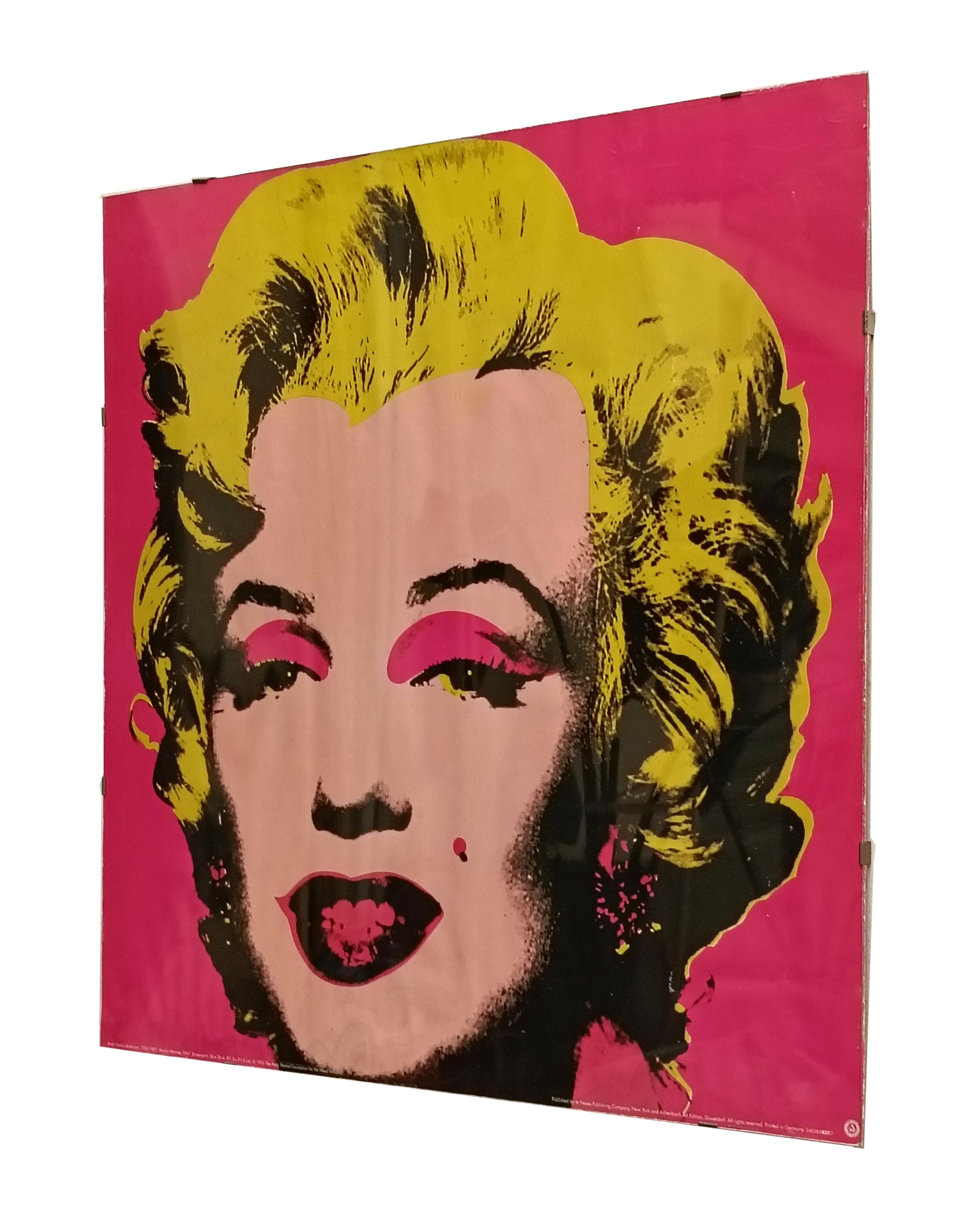 Plakat 'MARILYN' nach einem Entwurf von Andy Warhol, Italien 1990 (Moderne der Mitte des Jahrhunderts) im Angebot