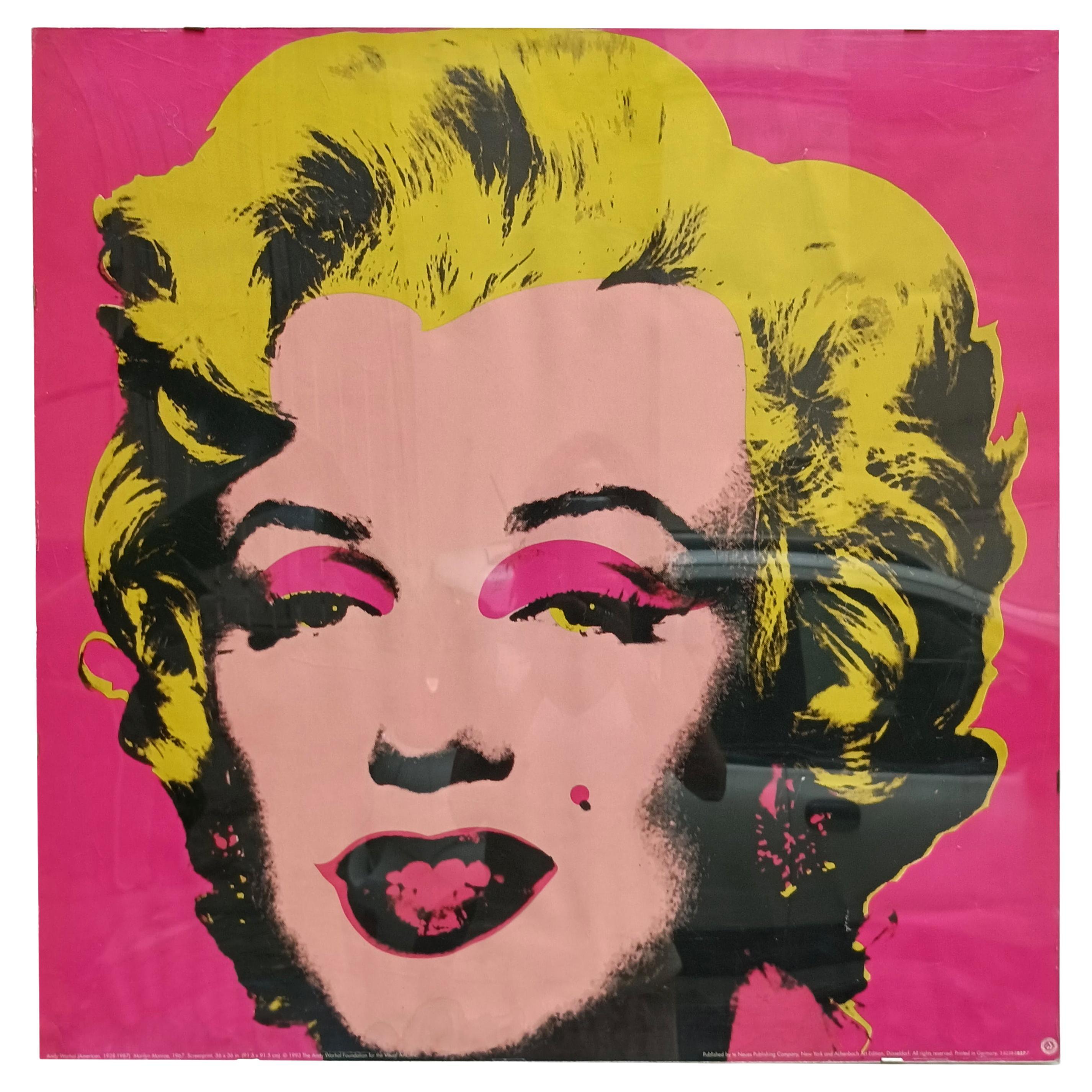 Plakat 'MARILYN' nach einem Entwurf von Andy Warhol, Italien 1990