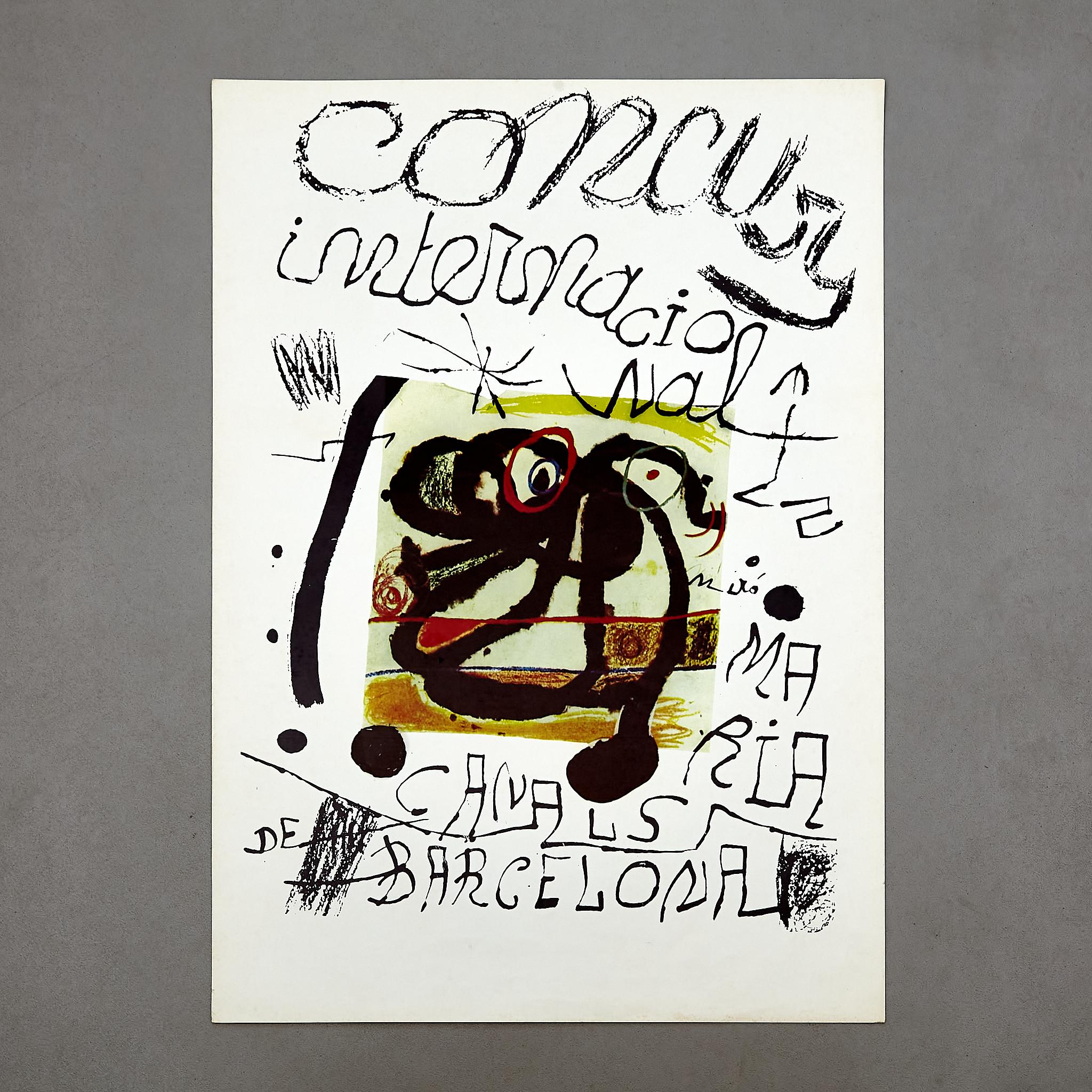 Affiche du concours international Maria Canals par Joan Miró.

Fabriqué en Espagne, vers 1979.

En état d'origine avec une usure mineure conforme à l'âge et à l'utilisation, préservant une belle patine.

Matériaux : 
Papier 

Dimensions : 
D 0,1 cm