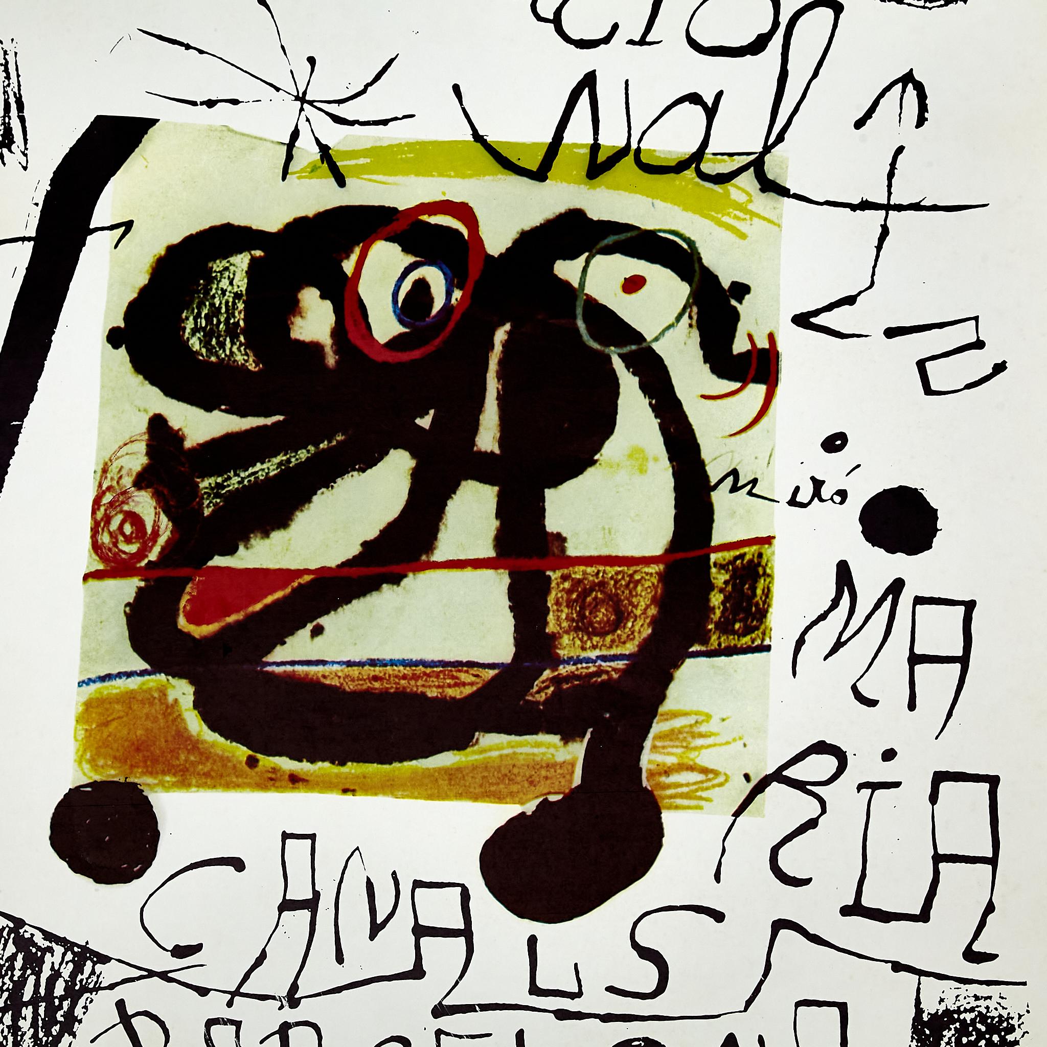 Mid-Century Modern Affiche du CIRCA Maria Canale par Joan Miró, vers 1979. en vente
