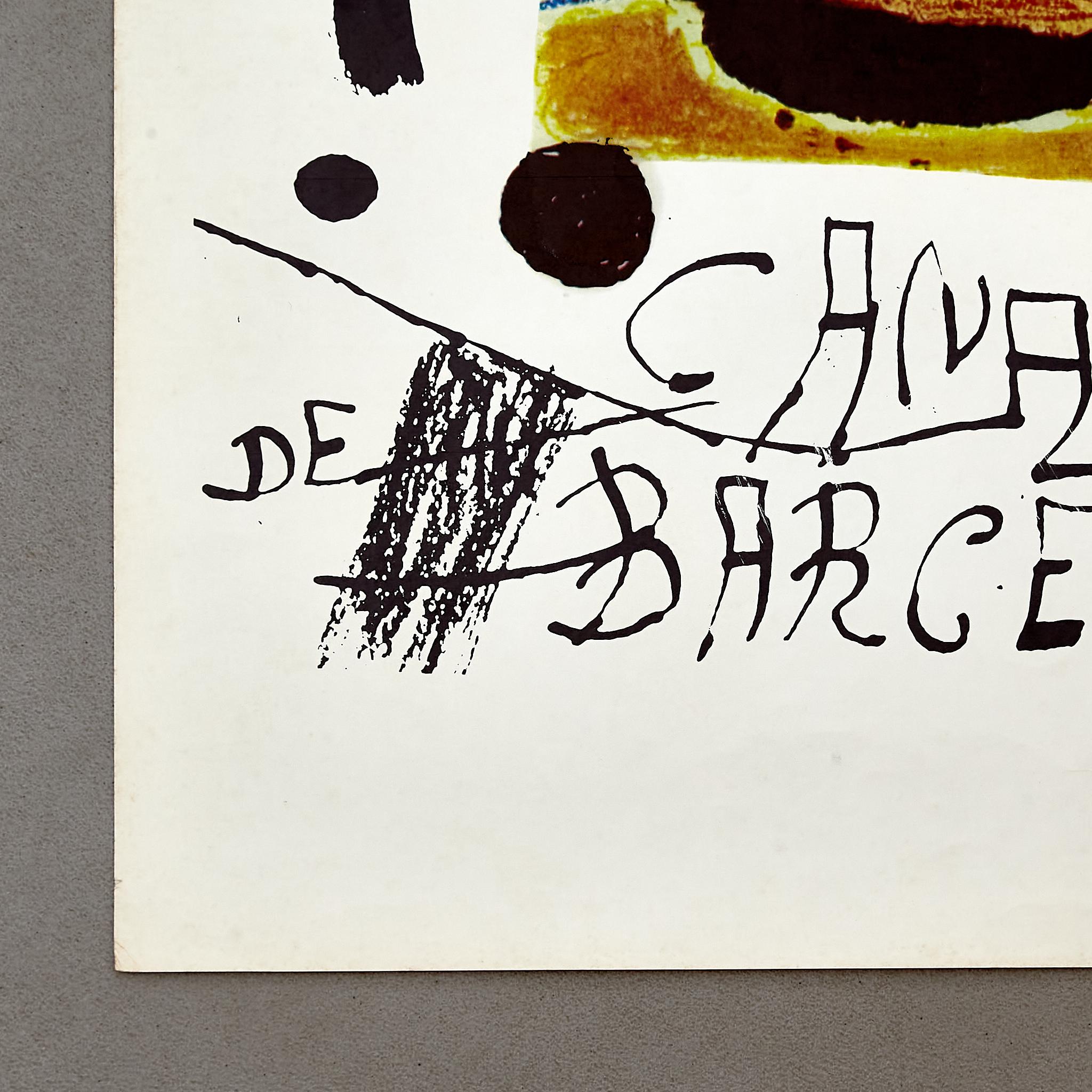 Fin du 20e siècle Affiche du CIRCA Maria Canale par Joan Miró, vers 1979. en vente