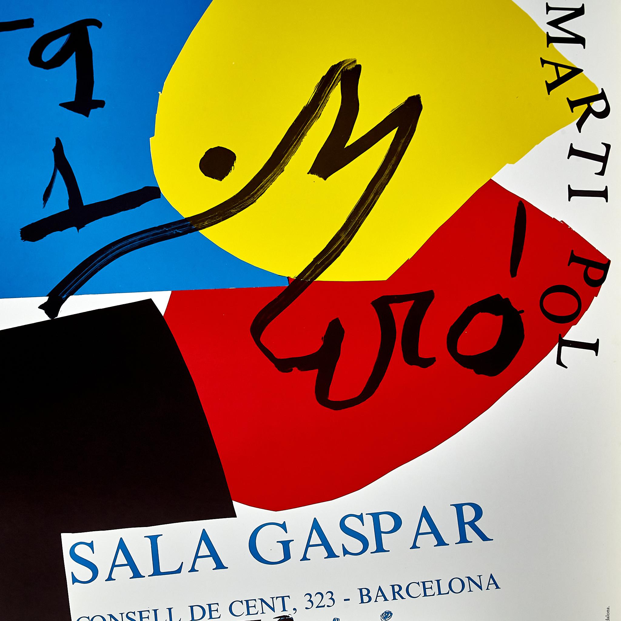 Mid-Century Modern Affiche de CIRCA par Joan Miró, vers 1981. en vente