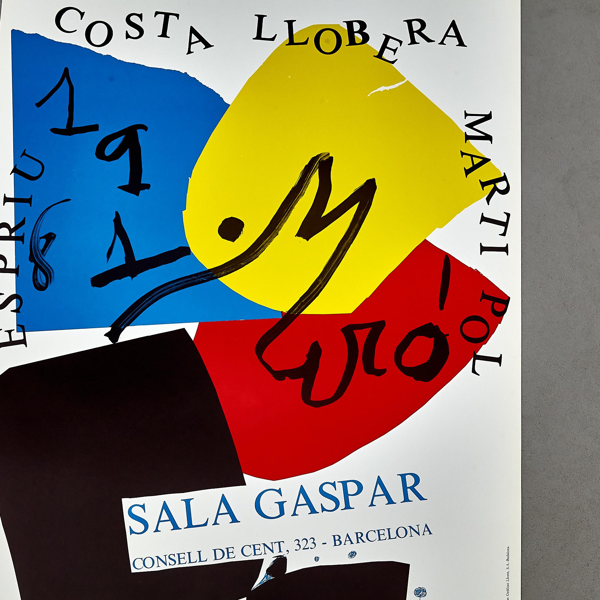 Poster of Costa Llobera by Joan Miró, circa 1981. For Sale 1