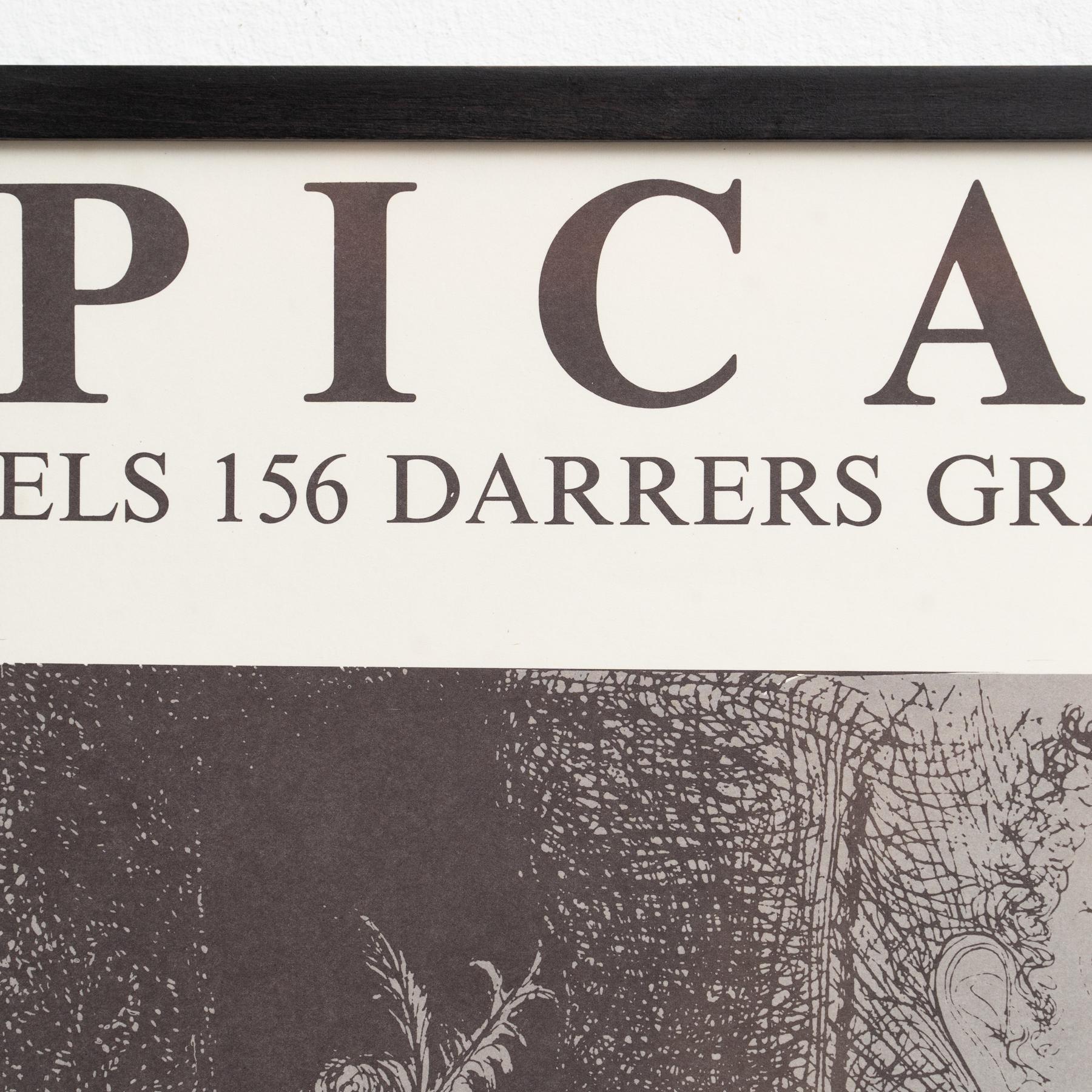 Poster of the exhibition Gaspar Room. 156 Engravings by Picasso, circa 1978 For Sale 1