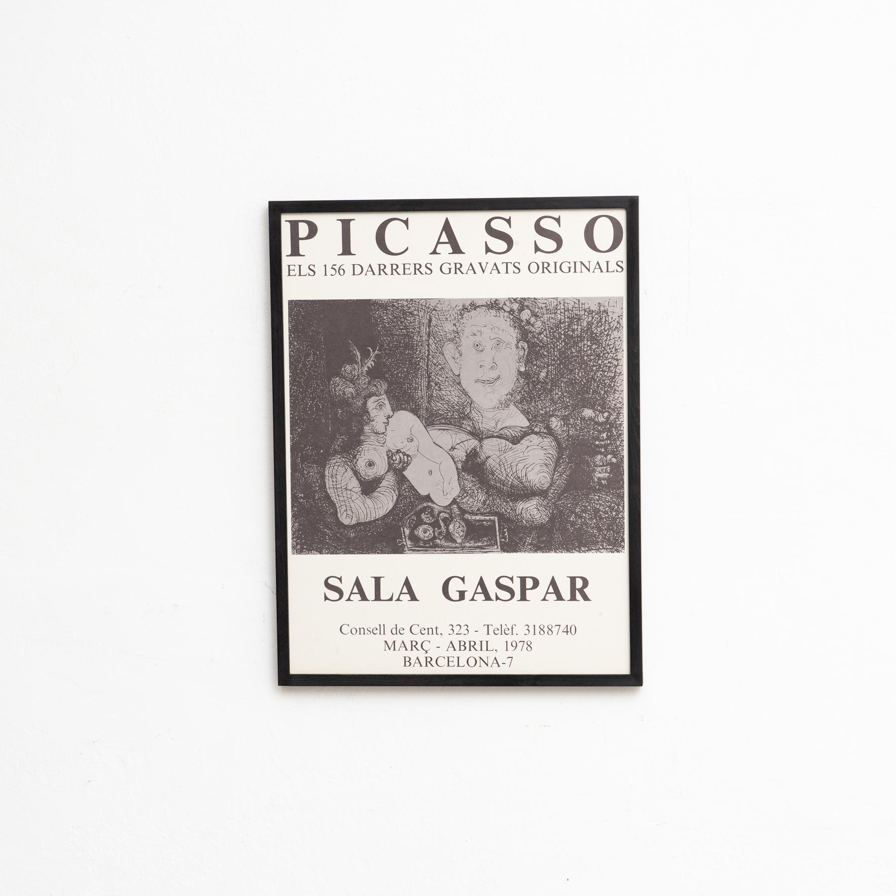 Poster of the exhibition Gaspar Room. 156 Engravings by Picasso.

Manufactured in Spain, circa 1978.

In original condition with minor wear consistent of age and use, preserving a beautiful patina.

Materials: 
Paper 


