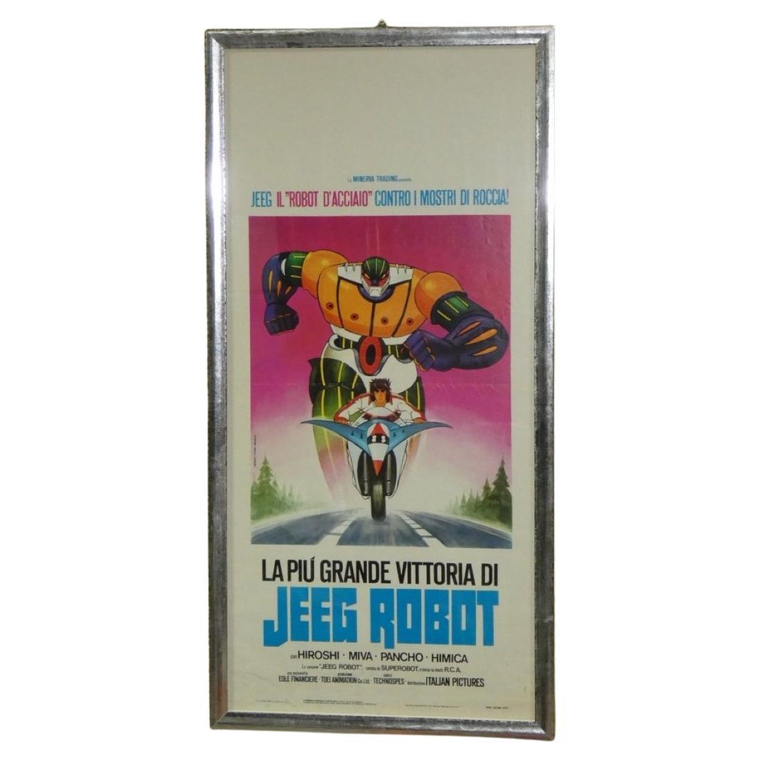 Póster original de la primera edición de "Jeeg Robot", Mario Piovano, Studio Paradiso