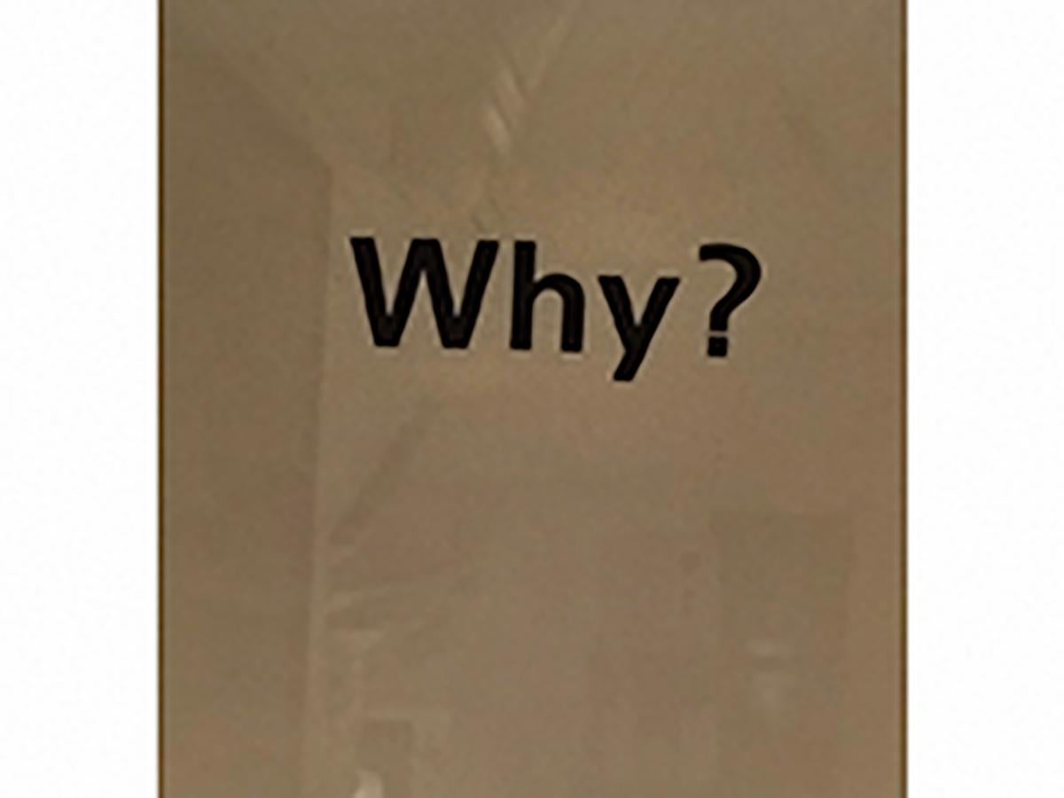 Mid-Century Modern Pacifist WHY? poster on the Vietnam War, Italy 1970s For Sale