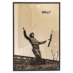 Cartel pacifista WHY? sobre la guerra de Vietnam, Italia, años 70