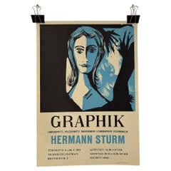 Poster Stampa Grafica A. Hermann Mostra 1961