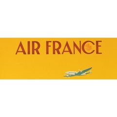 Guerra, Vintage Air France Poster, Eiffel Tower, La Concorde, Paris 1951