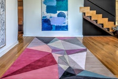 "Posterior - Neutral" /  6' x 9' / Hand-Carved Wool Rug