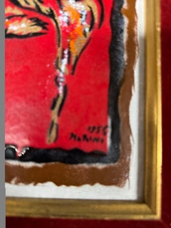 Posthumous Marino Marini Enamel on Copper plate artwork