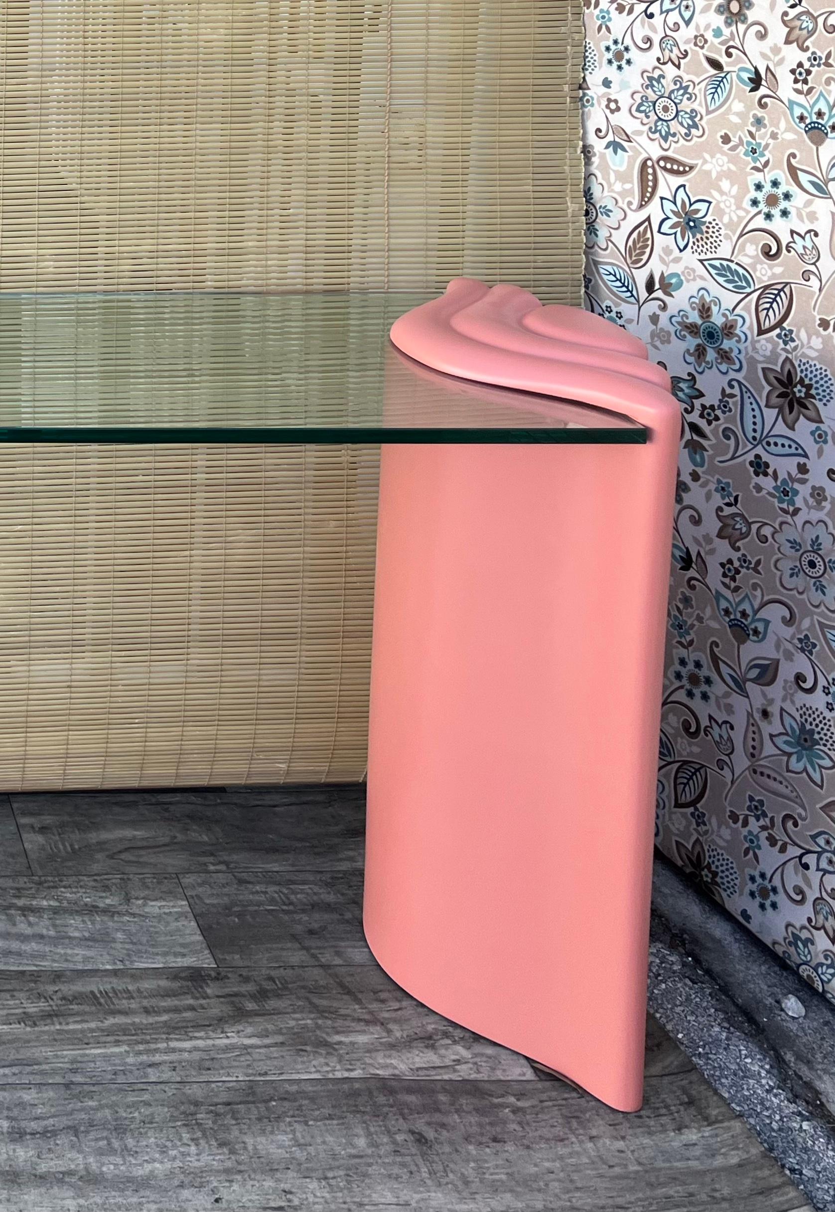 American Postmodern 1980s Art Deco Revival Style Console/ Entry Table. Circa 1980s For Sale