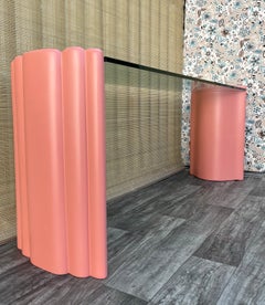 Postmodern 1980s Art Deco Revival Style Console/ Entry Table. Circa 1980s