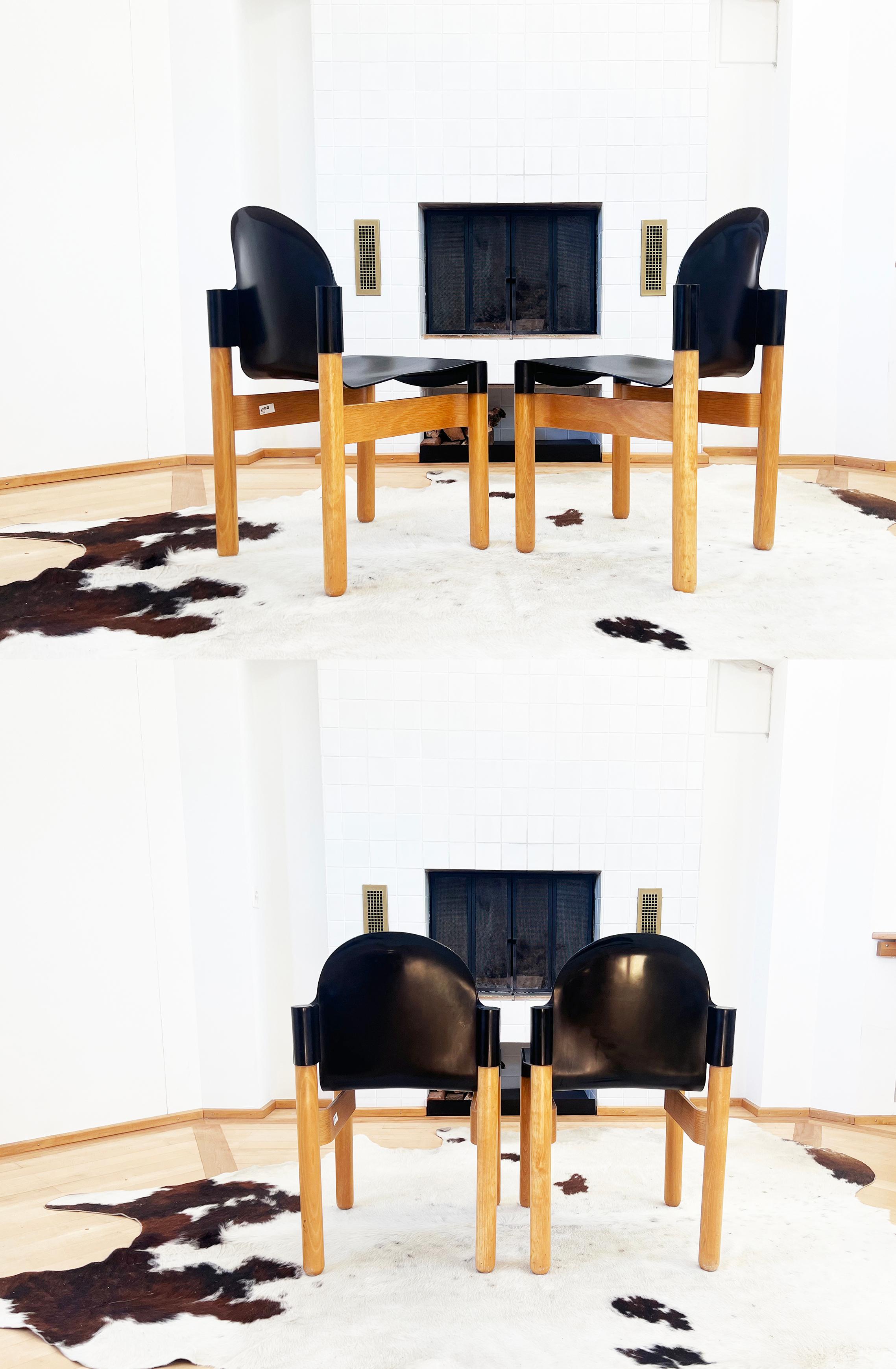 Postmod 80s Flex 2000  (32 disponibles) Chaises empilables Gerd Lange Thonet en hêtre -8 pièces en vente 2
