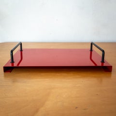 Postmodern 1980's Italian Metal Serving Tray