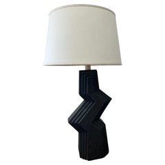 Postmodern 1989 Zig Zag Table Lamp by Veras Art Studios