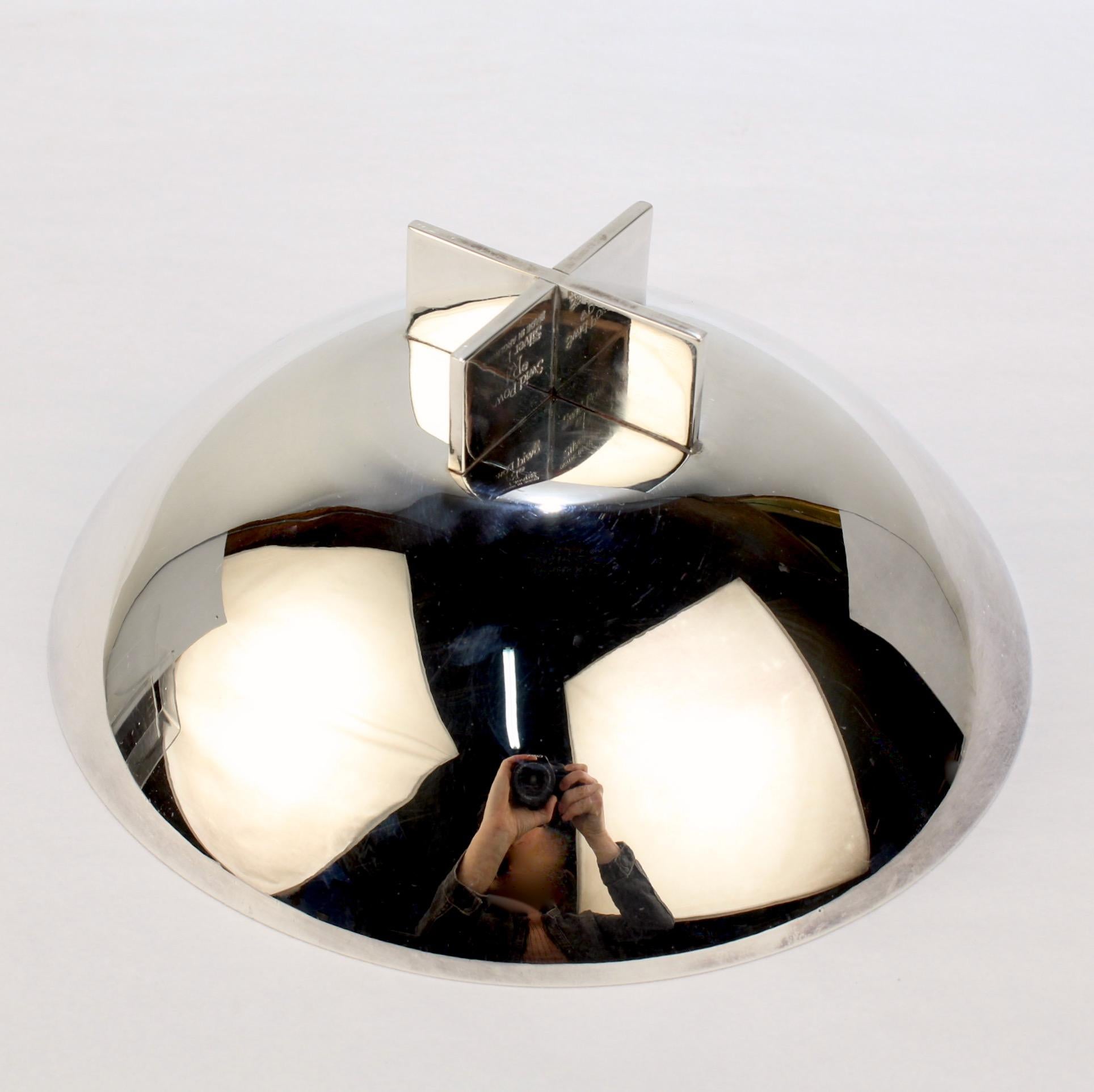Postmoderne versilberte „Krossschale“ von Richard Meier für Swid Powell im Angebot 5