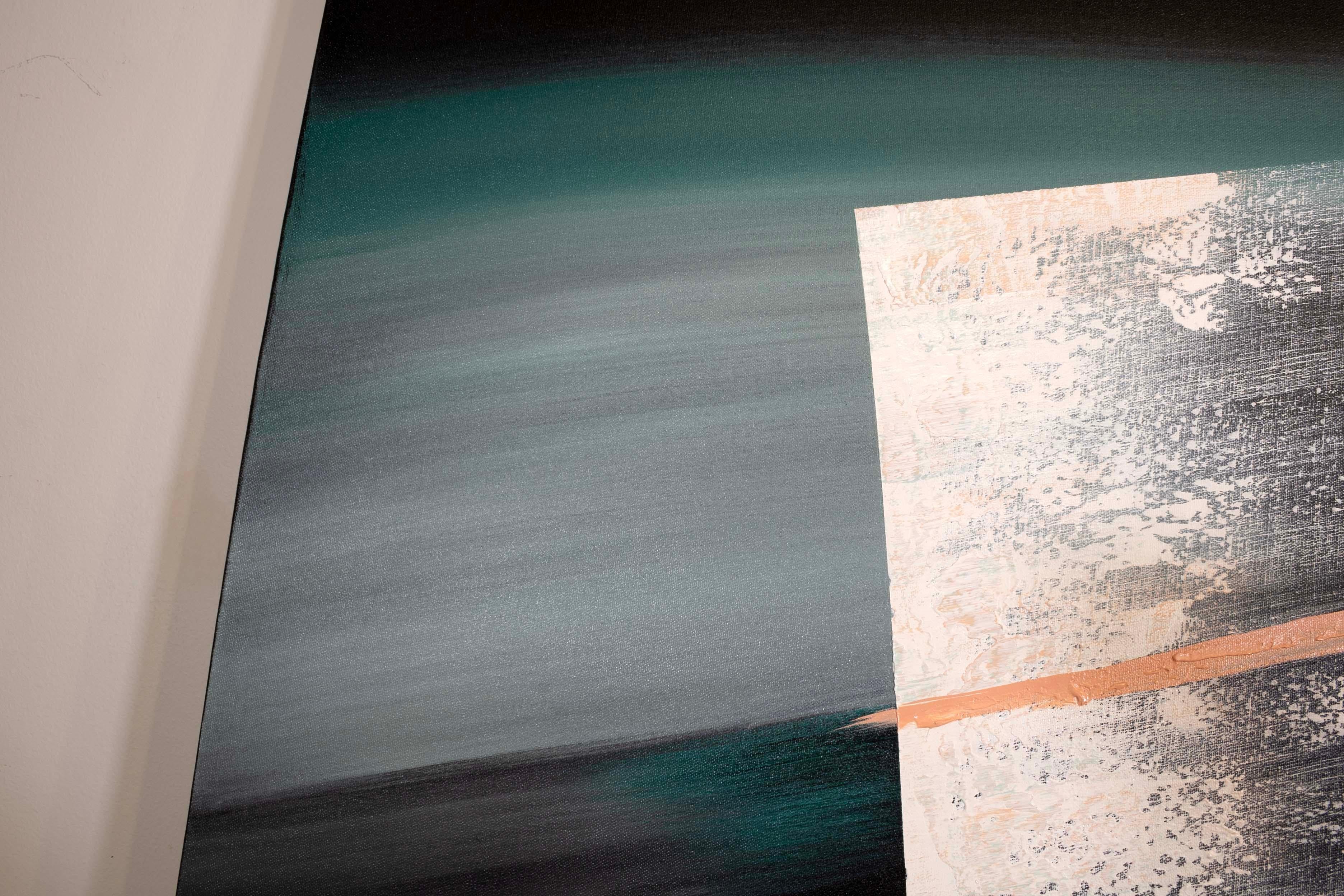 Postmodernes abstrakt-expressionistisches Acrylgemälde des Postmodernen, signiert Lee Reynolds, 1980er Jahre im Angebot 1