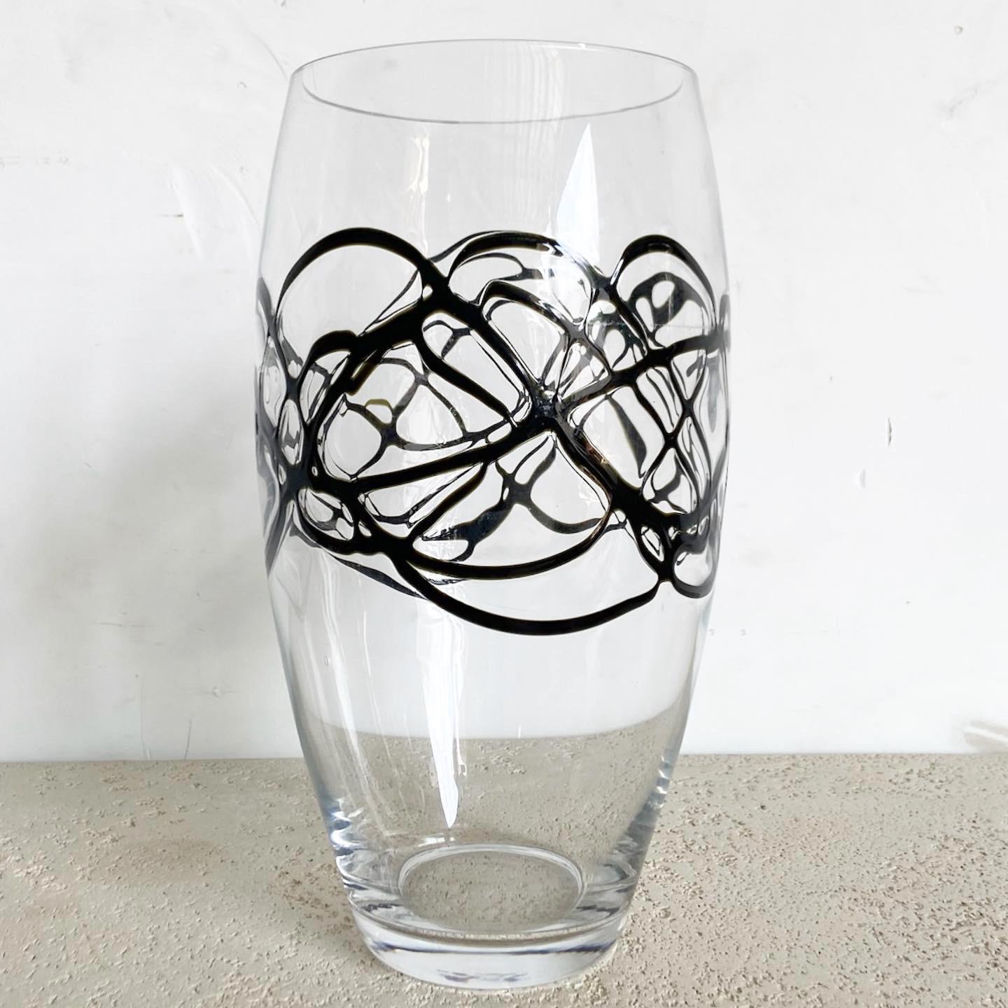 Post-Modern Postmodern Abstract Glass Vase For Sale