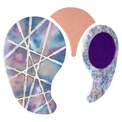 Postmodern Abstract Painted Wall Art - 3 Pieces