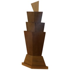 Sculpture abstraite postmoderne de l'artiste John Rogers de La Jolla signée/datée 2003