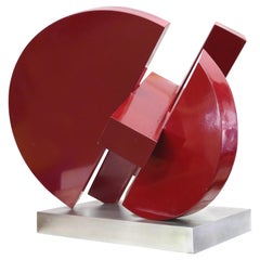 Postmodern Abstract Steel Sculpture by M. Anderson, 1981