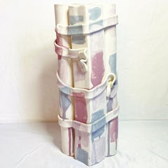 Postmodern Abstract Triple Column Pillar Vase