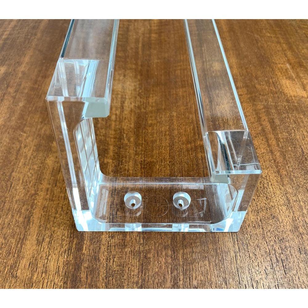 Plastic Postmodern Acrylic Warderobe or Towel Holder, 1980s For Sale