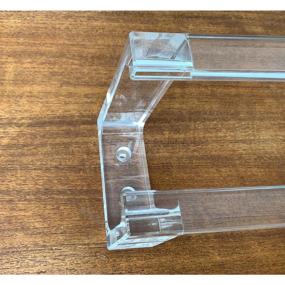 Postmodern Acrylic Warderobe or Towel Holder, 1980s For Sale 1