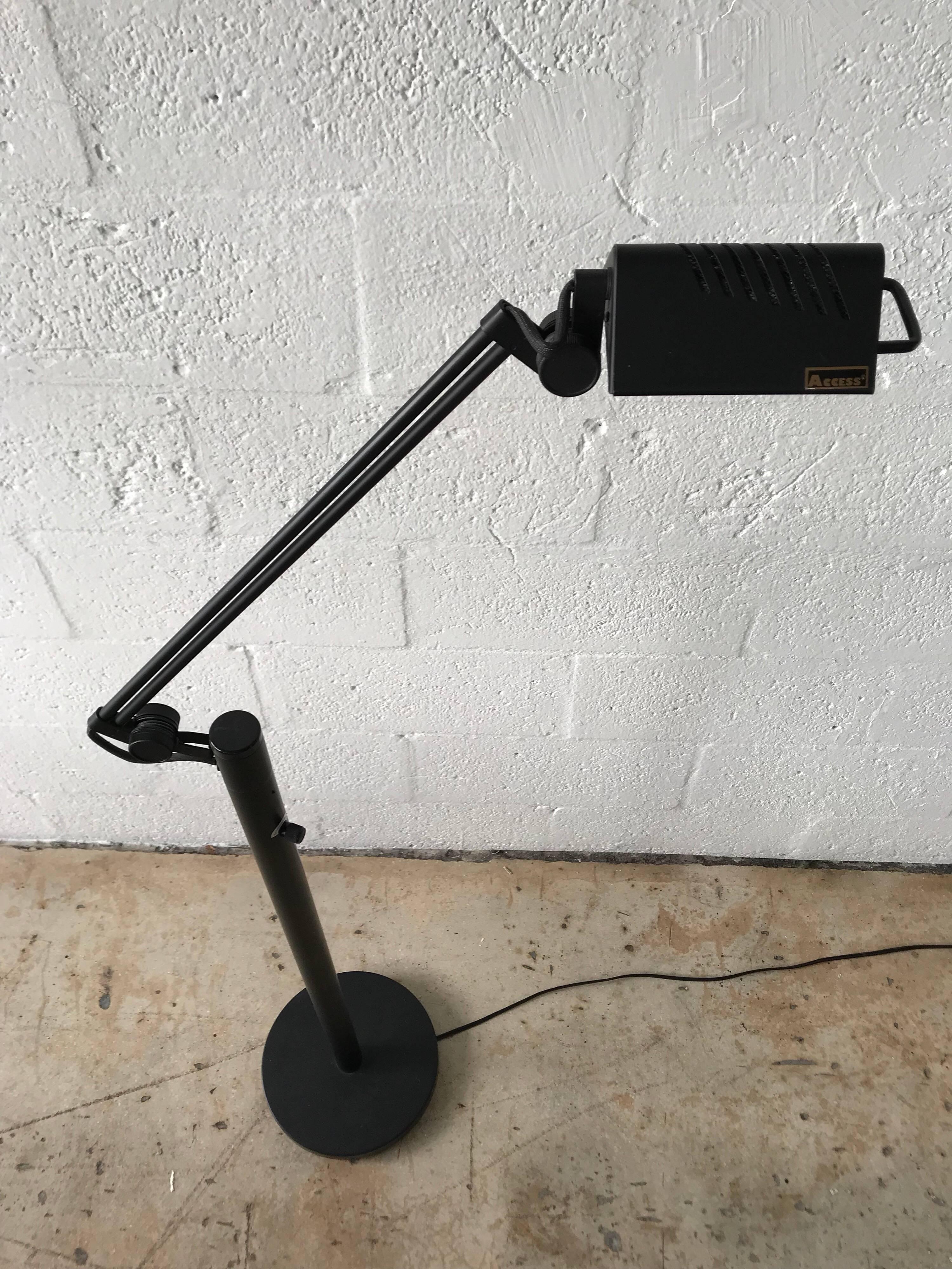 Adjustable reading or floor lamp by Access.