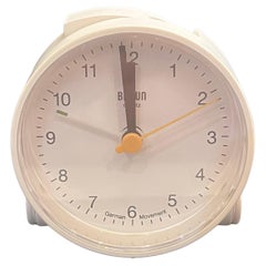 Postmodern Alarm Desk Clock Designed by Dietrich Lubs For Braun