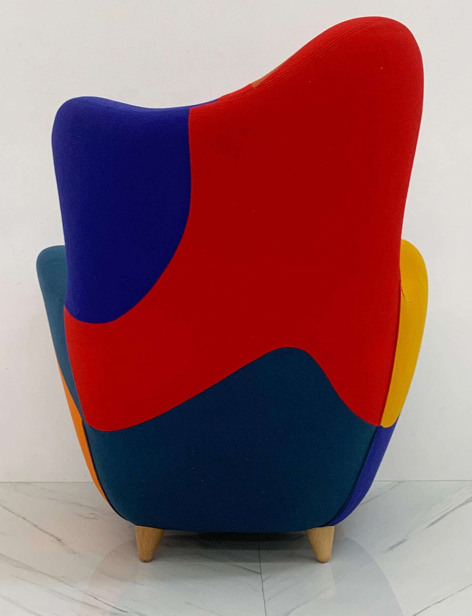 Postmodern Alessandra Wingback Armchair by Javier Mariscal for Moroso, 1995 2