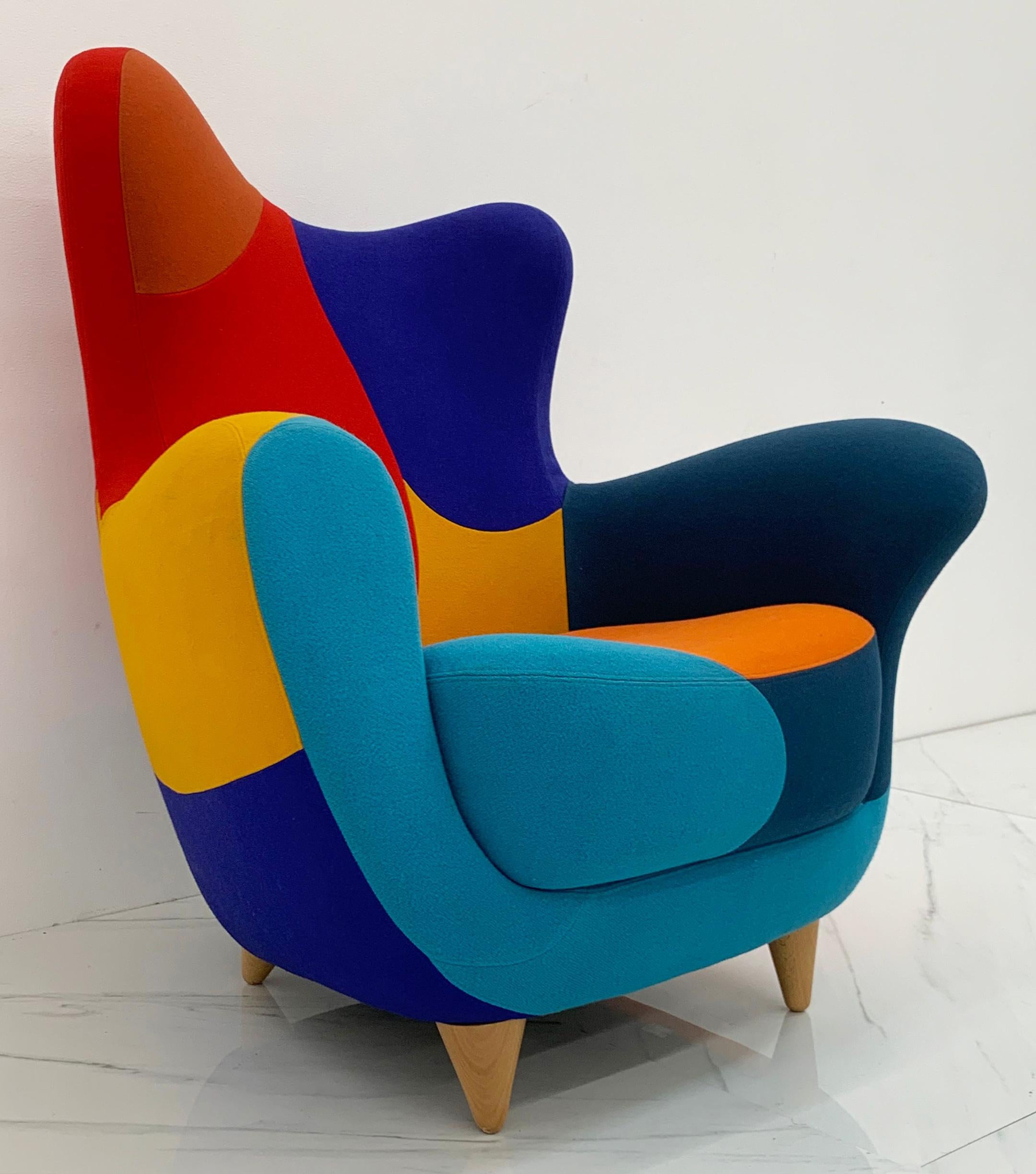 Post-Modern Postmodern Alessandra Wingback Armchair by Javier Mariscal for Moroso, 1995