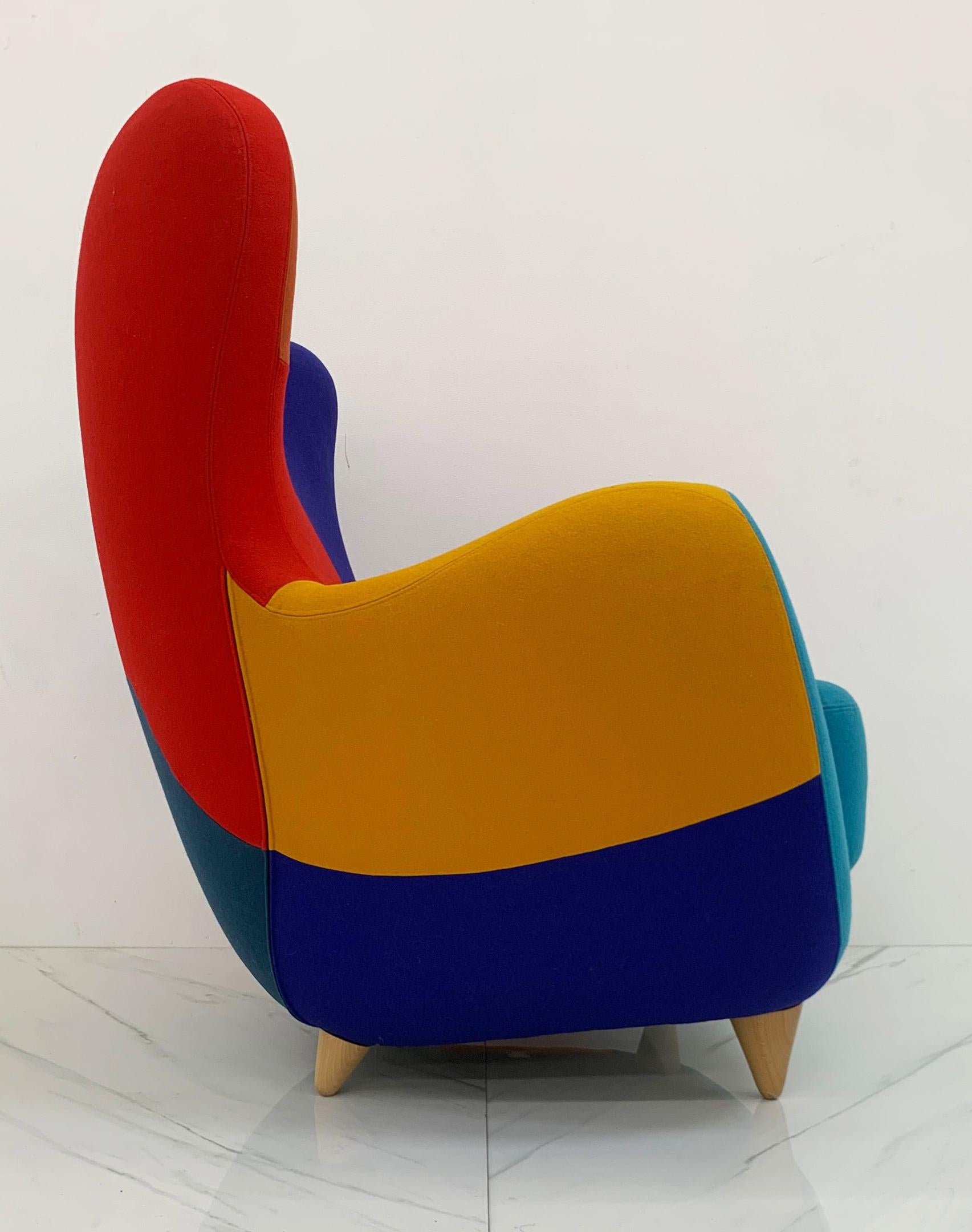 Late 20th Century Postmodern Alessandra Wingback Armchair by Javier Mariscal for Moroso, 1995