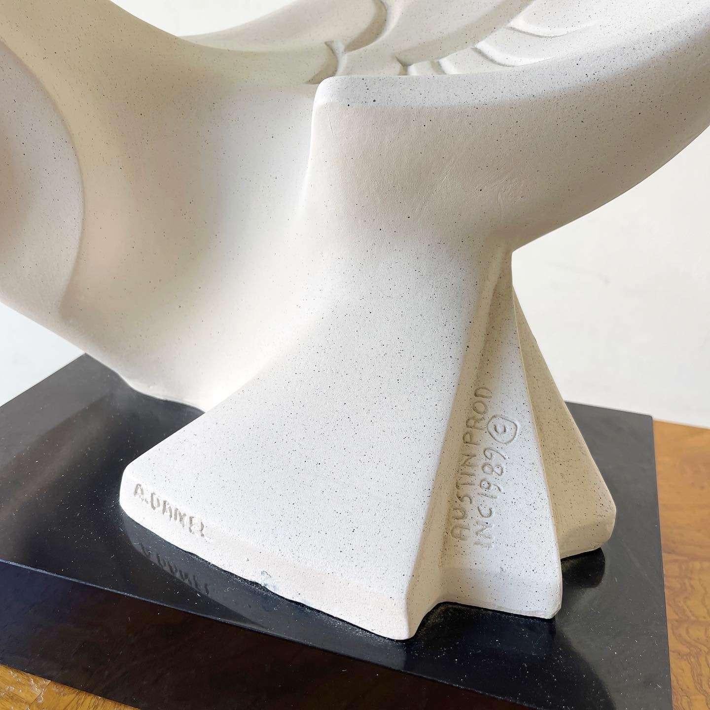 American Postmodern Alexsander Danel Austin Productions Sculpture 'Le Cygne' the Swan For Sale
