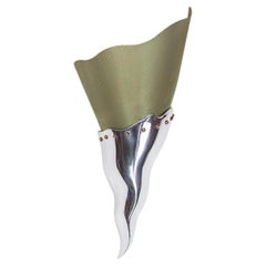 Lámpara posmoderna de aluminio "Cyrano" de Bernard Dequet para Lucien Gau, década de 1990.