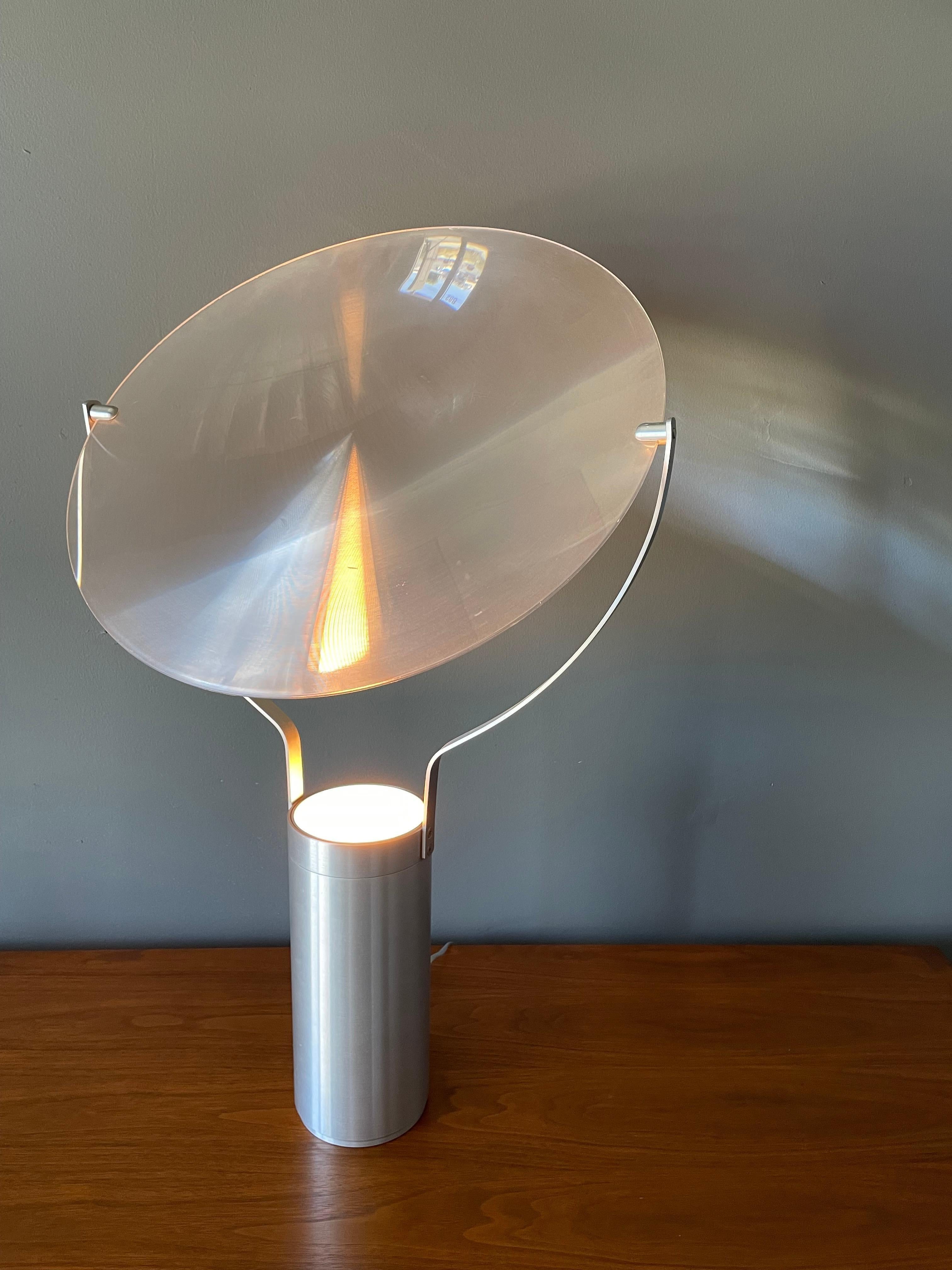 Postmodern Aluminum and Acrylic Lamp circa, 1980s 1