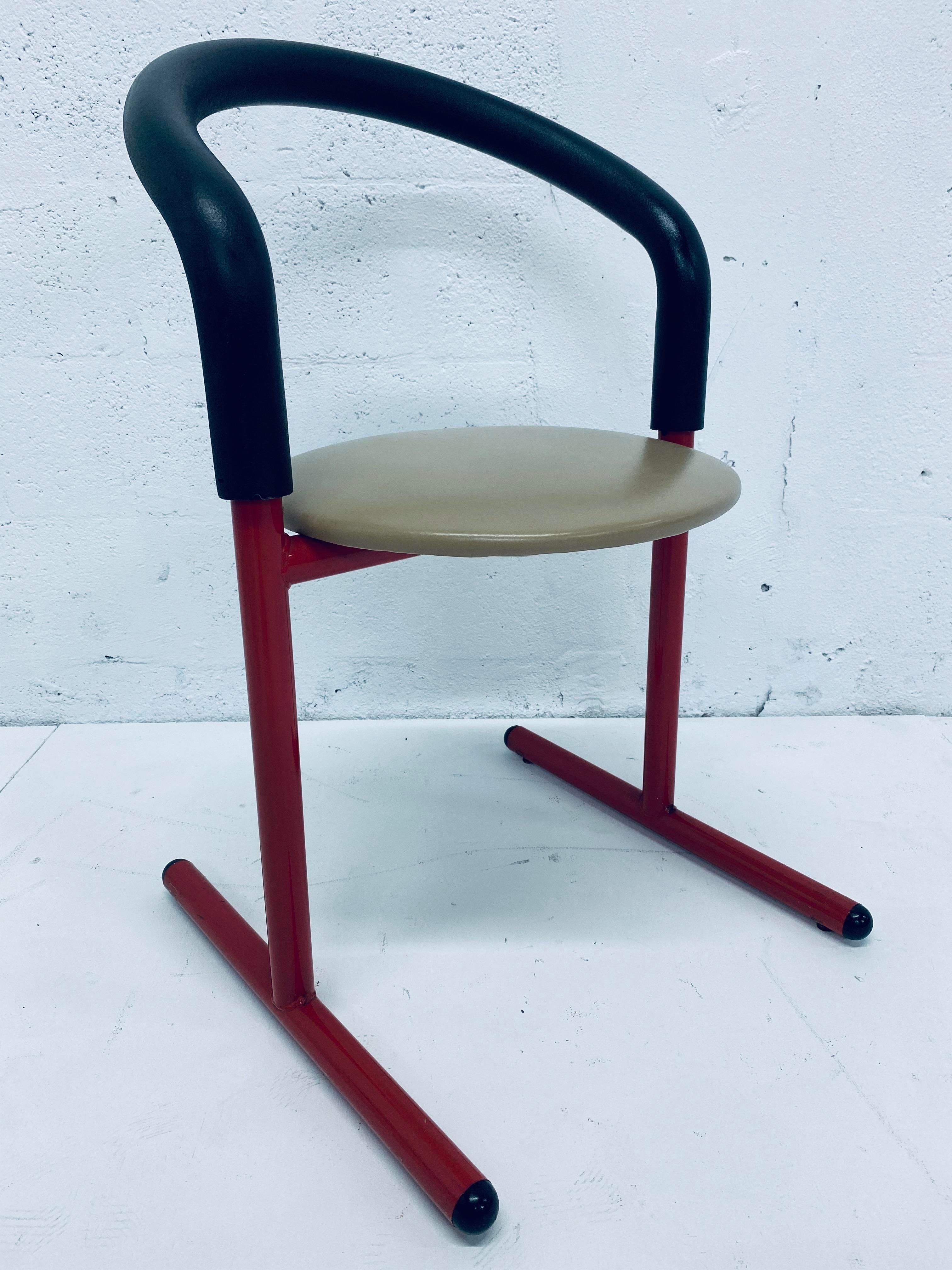 Postmodern Amisco Chair or Stool with Foam Back For Sale 1