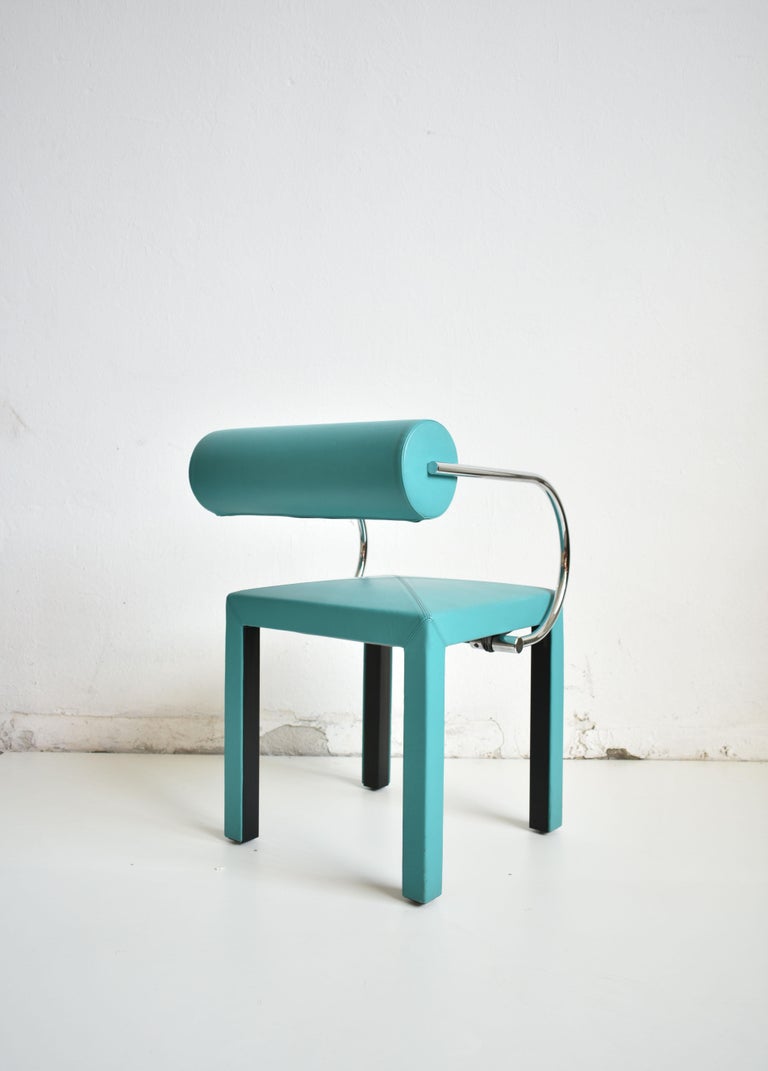 Postmodern Arcadia Leather Chair Designed by Paolo Piva for B&B Italia