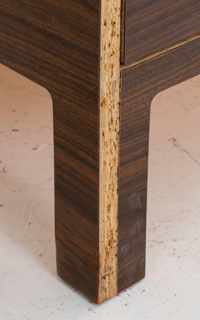 Postmodern Architect-Designed Plywood & Steel Desk For Sale 6