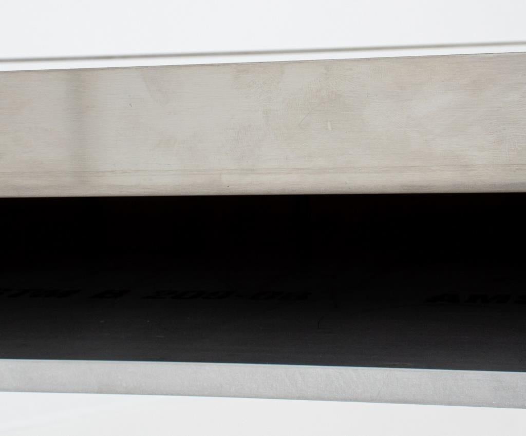 Postmodern Architect-Designed Plywood & Steel Desk For Sale 5