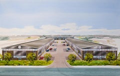 Postmodern Architectural Airbrush & Watercolour Illustration, Wendy Smith 1990